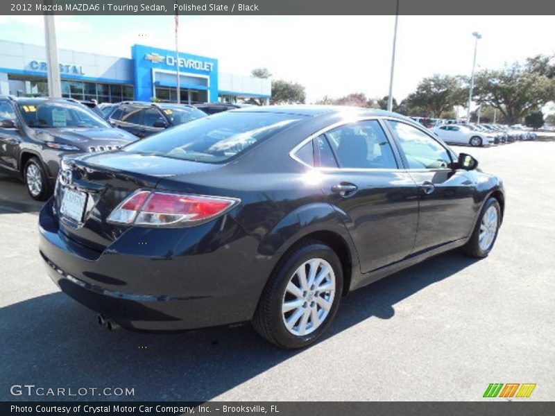 Polished Slate / Black 2012 Mazda MAZDA6 i Touring Sedan