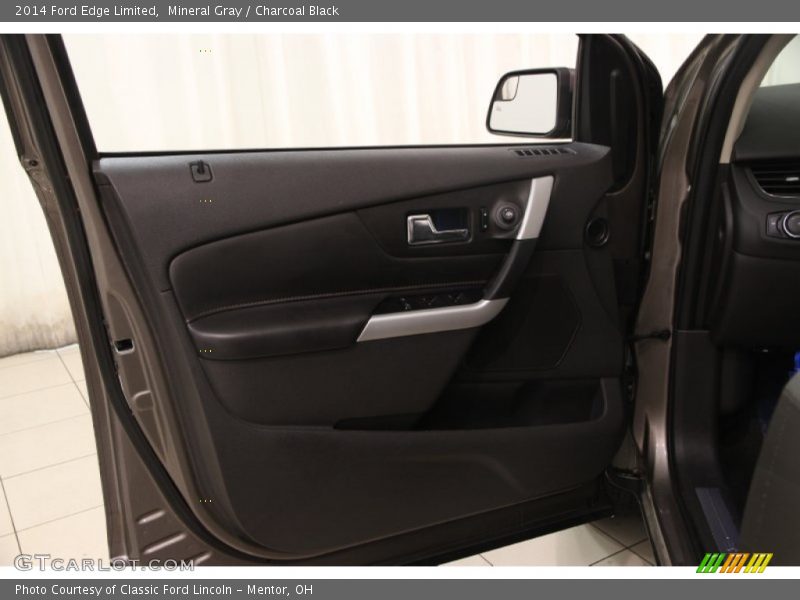 Mineral Gray / Charcoal Black 2014 Ford Edge Limited