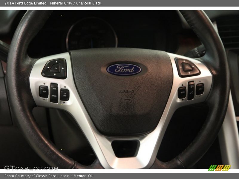 Mineral Gray / Charcoal Black 2014 Ford Edge Limited