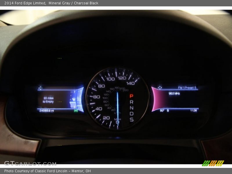Mineral Gray / Charcoal Black 2014 Ford Edge Limited