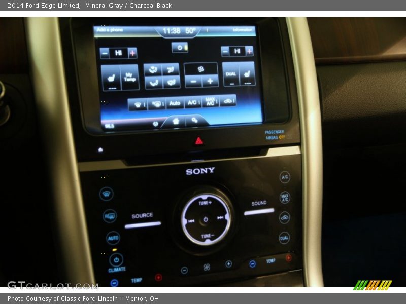 Mineral Gray / Charcoal Black 2014 Ford Edge Limited