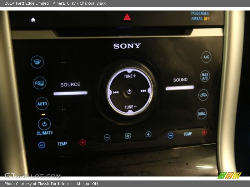 Mineral Gray / Charcoal Black 2014 Ford Edge Limited