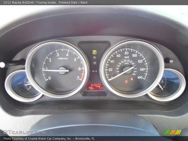 Polished Slate / Black 2012 Mazda MAZDA6 i Touring Sedan