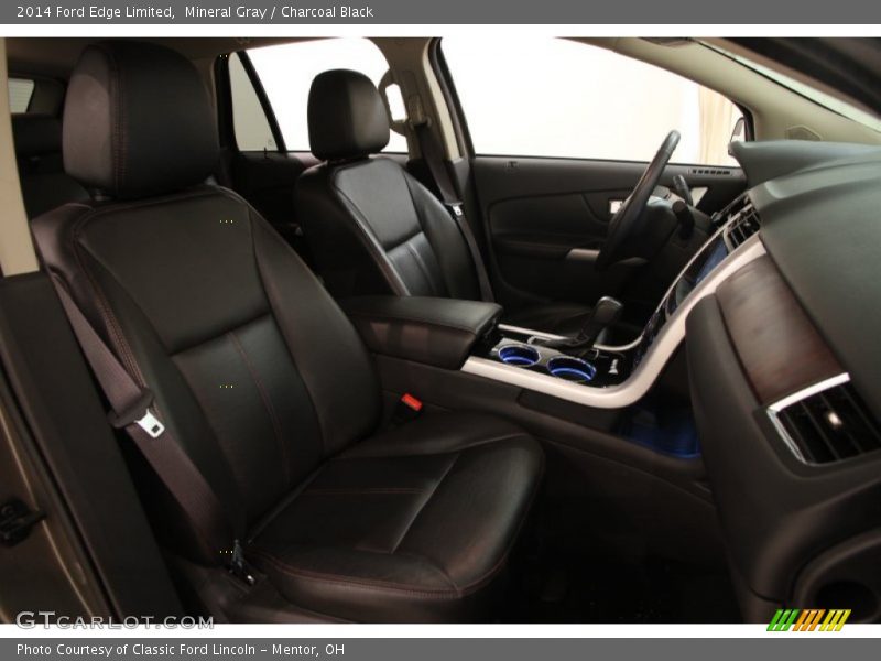 Mineral Gray / Charcoal Black 2014 Ford Edge Limited
