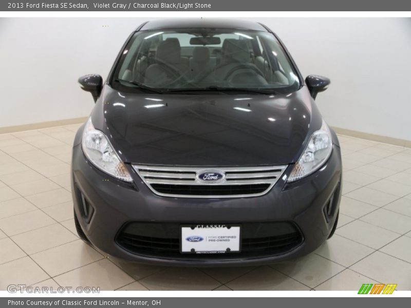 Violet Gray / Charcoal Black/Light Stone 2013 Ford Fiesta SE Sedan