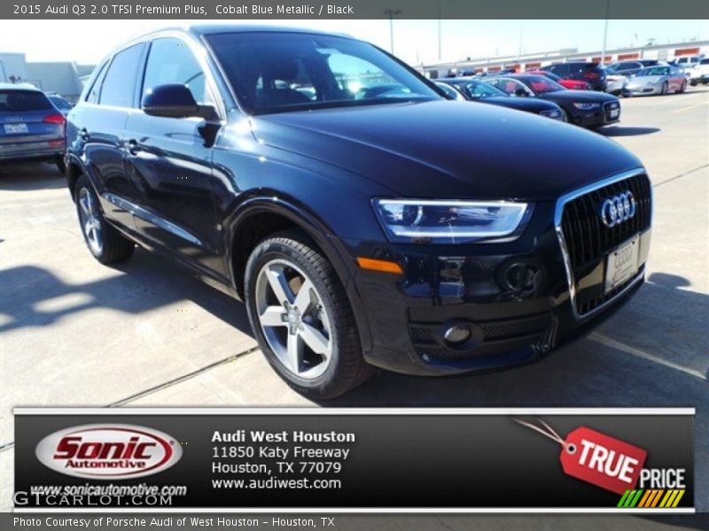 Cobalt Blue Metallic / Black 2015 Audi Q3 2.0 TFSI Premium Plus