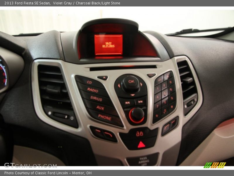Violet Gray / Charcoal Black/Light Stone 2013 Ford Fiesta SE Sedan