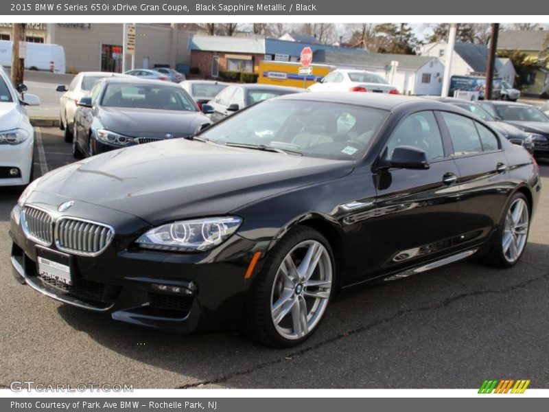 Black Sapphire Metallic / Black 2015 BMW 6 Series 650i xDrive Gran Coupe