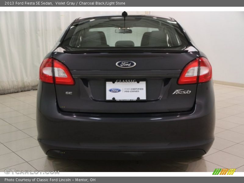 Violet Gray / Charcoal Black/Light Stone 2013 Ford Fiesta SE Sedan