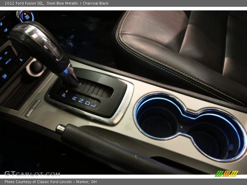 Steel Blue Metallic / Charcoal Black 2012 Ford Fusion SEL