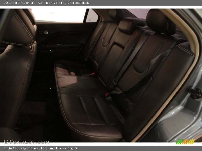 Steel Blue Metallic / Charcoal Black 2012 Ford Fusion SEL
