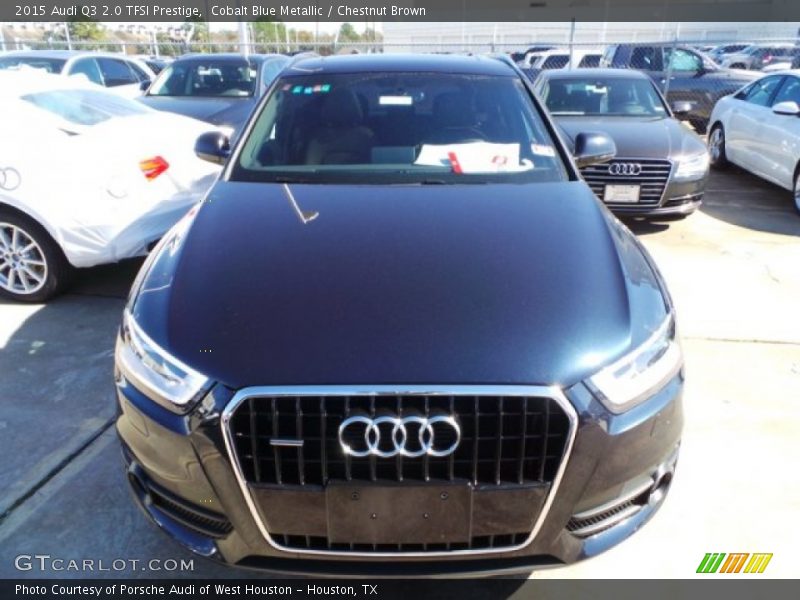 Cobalt Blue Metallic / Chestnut Brown 2015 Audi Q3 2.0 TFSI Prestige