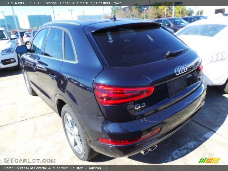 Cobalt Blue Metallic / Chestnut Brown 2015 Audi Q3 2.0 TFSI Prestige