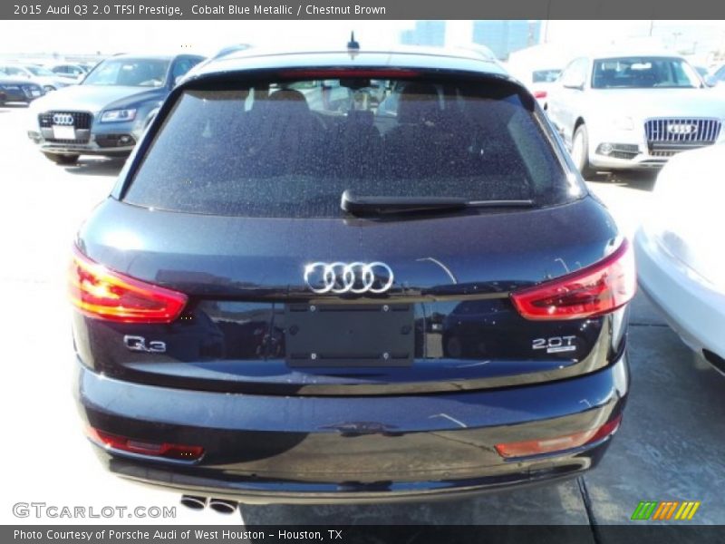 Cobalt Blue Metallic / Chestnut Brown 2015 Audi Q3 2.0 TFSI Prestige