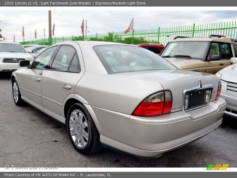 Light Parchment Gold Metallic / Espresso/Medium Light Stone 2003 Lincoln LS V8