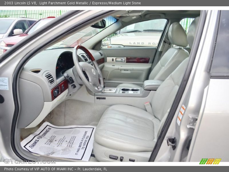 Light Parchment Gold Metallic / Espresso/Medium Light Stone 2003 Lincoln LS V8