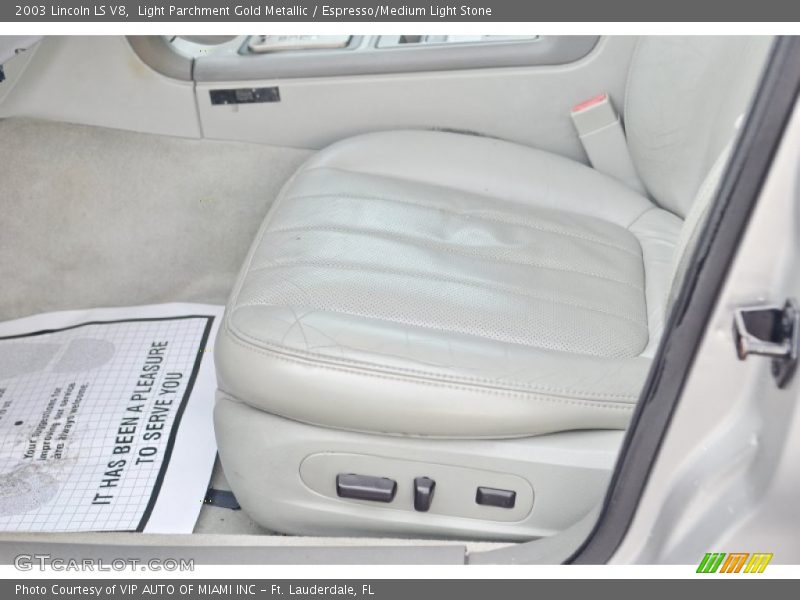 Light Parchment Gold Metallic / Espresso/Medium Light Stone 2003 Lincoln LS V8