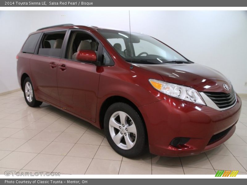Salsa Red Pearl / Bisque 2014 Toyota Sienna LE