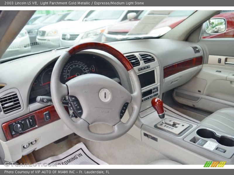 Light Parchment Gold Metallic / Espresso/Medium Light Stone 2003 Lincoln LS V8