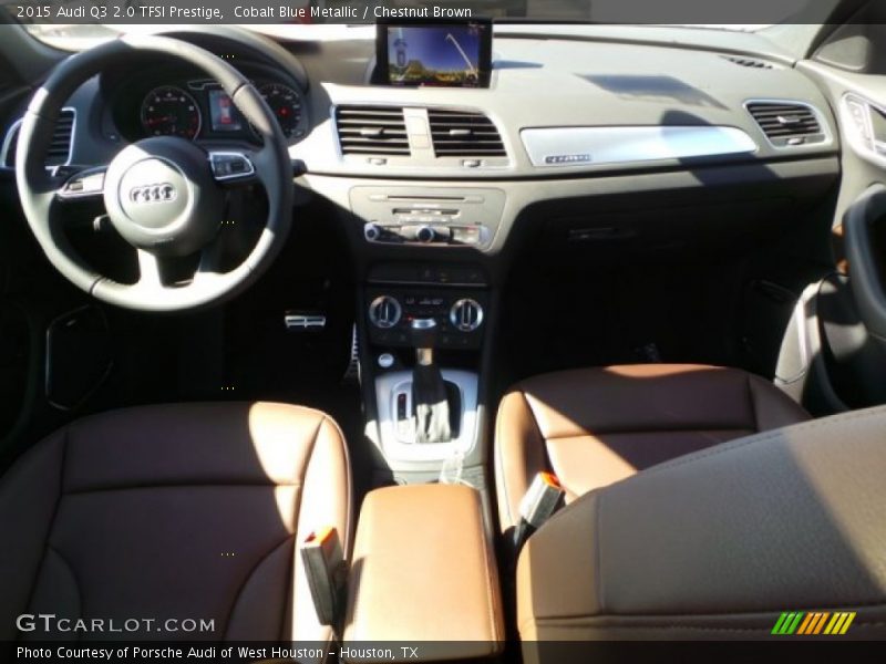 Cobalt Blue Metallic / Chestnut Brown 2015 Audi Q3 2.0 TFSI Prestige