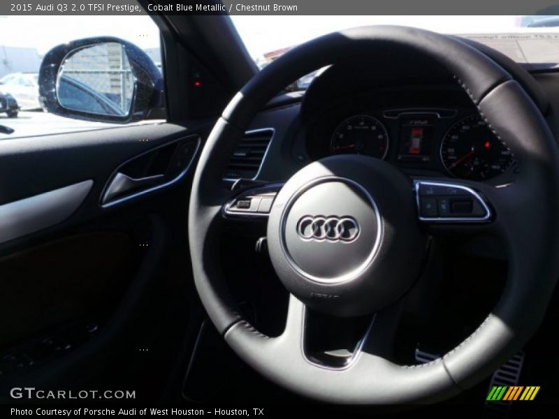 Cobalt Blue Metallic / Chestnut Brown 2015 Audi Q3 2.0 TFSI Prestige