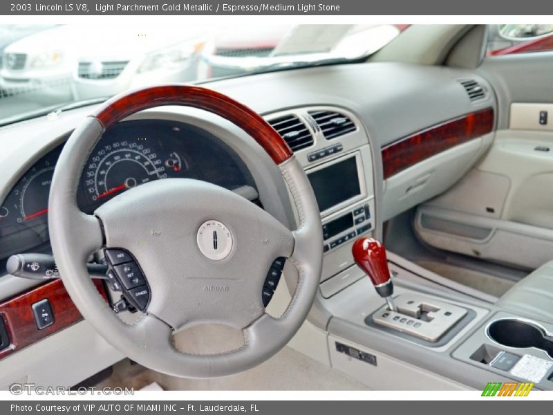 Light Parchment Gold Metallic / Espresso/Medium Light Stone 2003 Lincoln LS V8