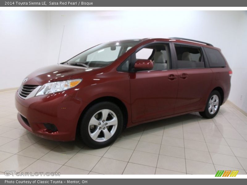 Salsa Red Pearl / Bisque 2014 Toyota Sienna LE