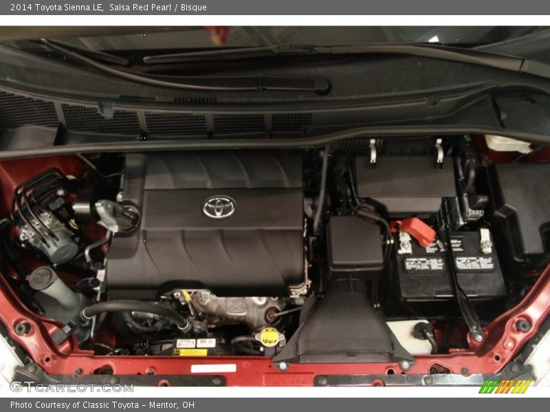 Salsa Red Pearl / Bisque 2014 Toyota Sienna LE