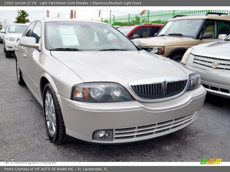 Light Parchment Gold Metallic / Espresso/Medium Light Stone 2003 Lincoln LS V8