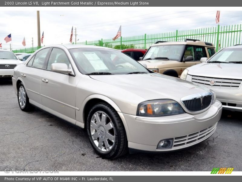 Light Parchment Gold Metallic / Espresso/Medium Light Stone 2003 Lincoln LS V8
