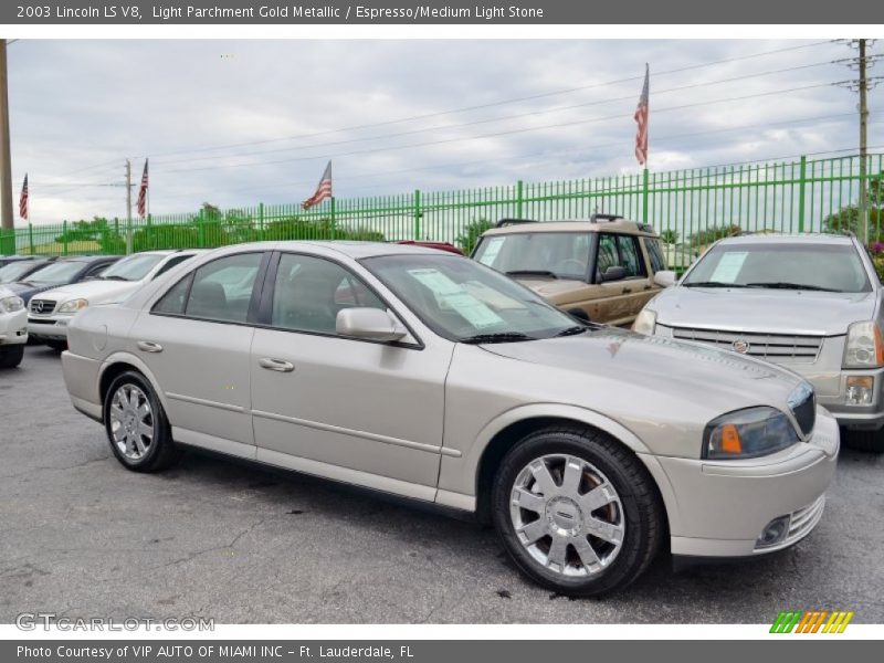 Light Parchment Gold Metallic / Espresso/Medium Light Stone 2003 Lincoln LS V8
