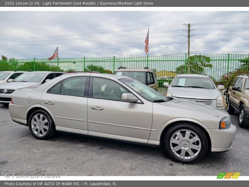 Light Parchment Gold Metallic / Espresso/Medium Light Stone 2003 Lincoln LS V8