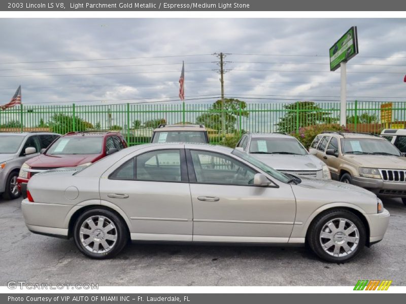 Light Parchment Gold Metallic / Espresso/Medium Light Stone 2003 Lincoln LS V8