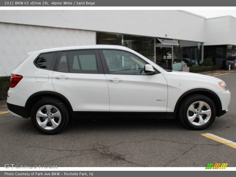 Alpine White / Sand Beige 2012 BMW X3 xDrive 28i