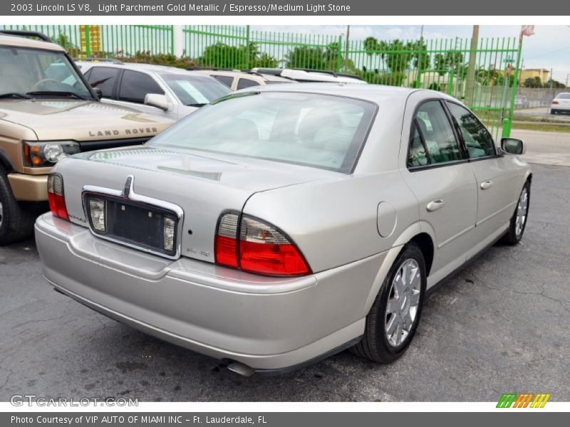 Light Parchment Gold Metallic / Espresso/Medium Light Stone 2003 Lincoln LS V8