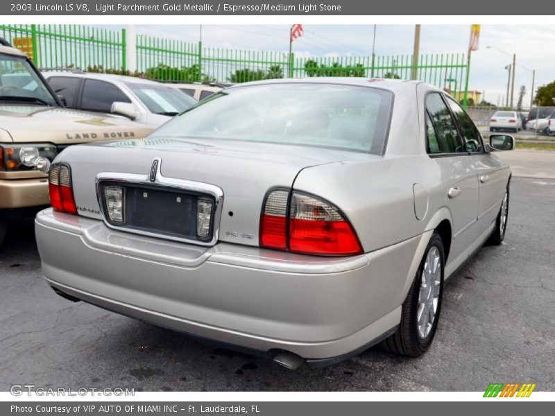 Light Parchment Gold Metallic / Espresso/Medium Light Stone 2003 Lincoln LS V8
