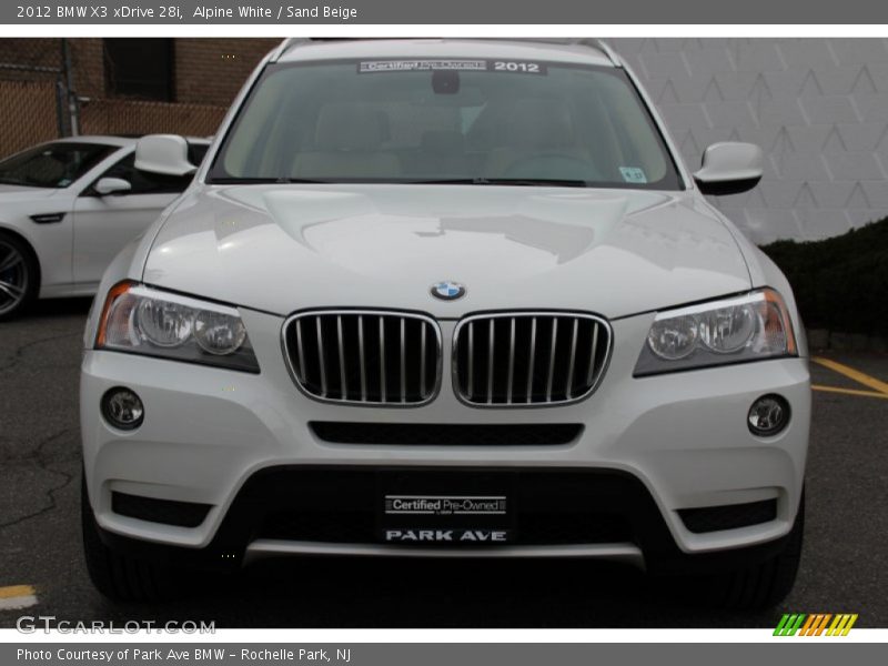 Alpine White / Sand Beige 2012 BMW X3 xDrive 28i