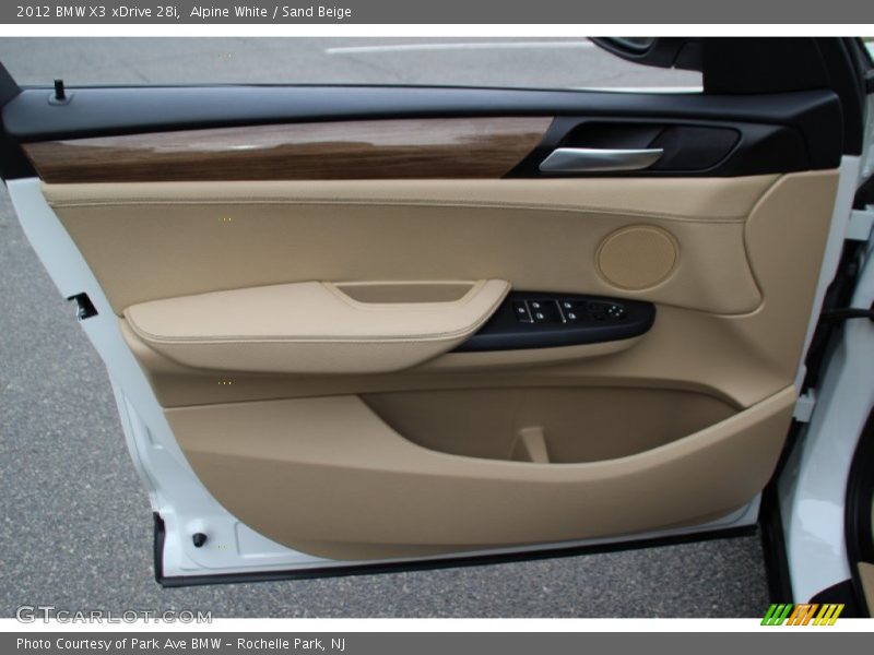 Alpine White / Sand Beige 2012 BMW X3 xDrive 28i