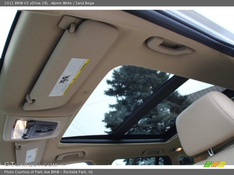 Alpine White / Sand Beige 2012 BMW X3 xDrive 28i