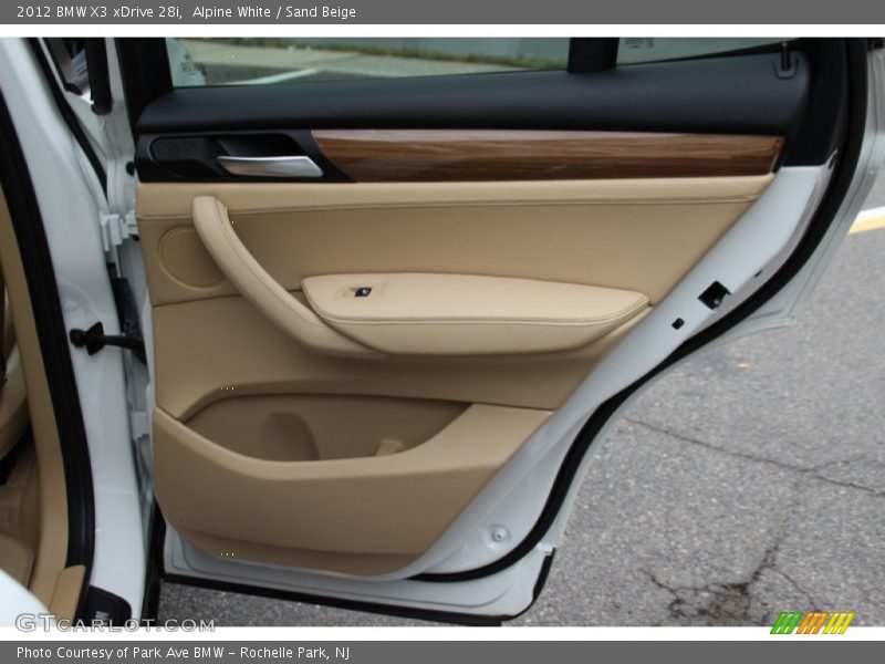 Alpine White / Sand Beige 2012 BMW X3 xDrive 28i