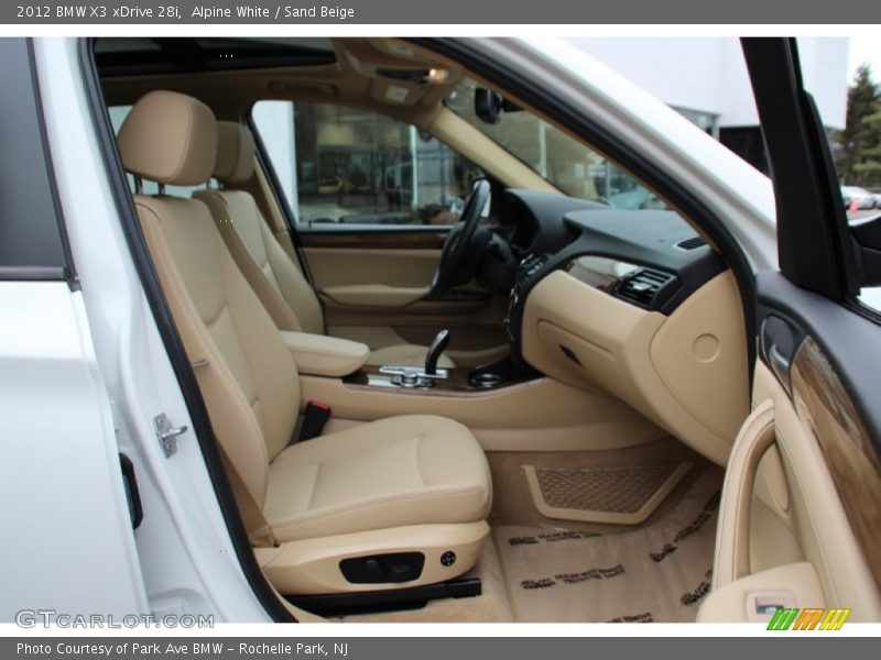 Alpine White / Sand Beige 2012 BMW X3 xDrive 28i