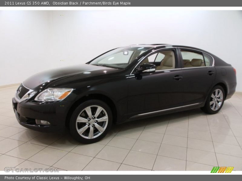 Obsidian Black / Parchment/Birds Eye Maple 2011 Lexus GS 350 AWD