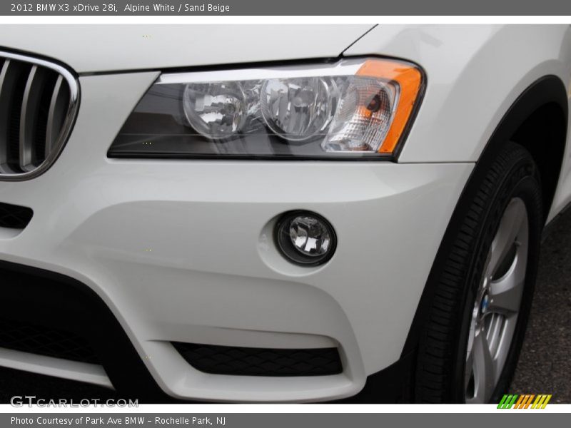 Alpine White / Sand Beige 2012 BMW X3 xDrive 28i