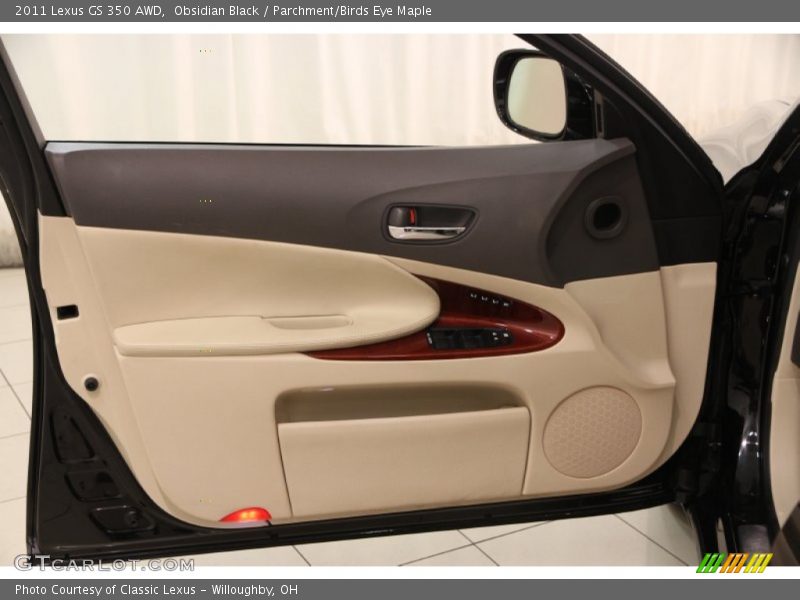 Obsidian Black / Parchment/Birds Eye Maple 2011 Lexus GS 350 AWD
