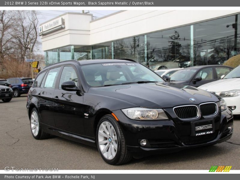 Black Sapphire Metallic / Oyster/Black 2012 BMW 3 Series 328i xDrive Sports Wagon