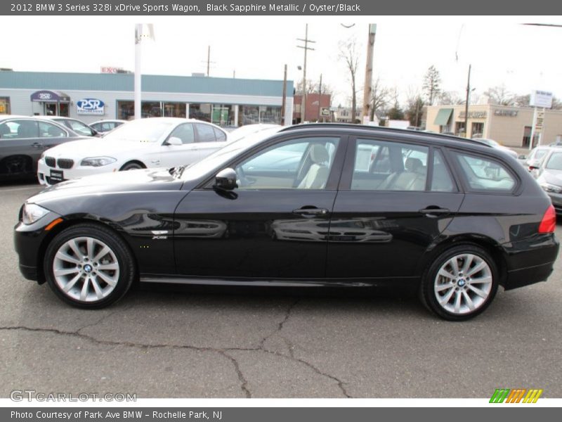 Black Sapphire Metallic / Oyster/Black 2012 BMW 3 Series 328i xDrive Sports Wagon