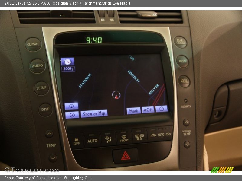 Obsidian Black / Parchment/Birds Eye Maple 2011 Lexus GS 350 AWD