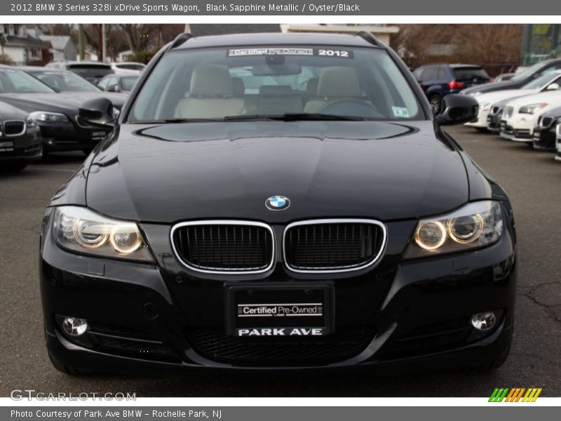 Black Sapphire Metallic / Oyster/Black 2012 BMW 3 Series 328i xDrive Sports Wagon