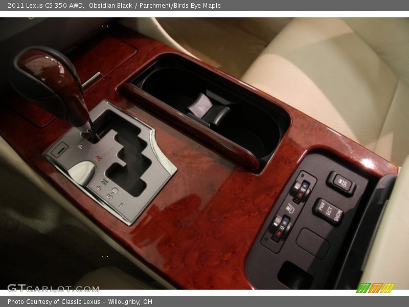 Obsidian Black / Parchment/Birds Eye Maple 2011 Lexus GS 350 AWD