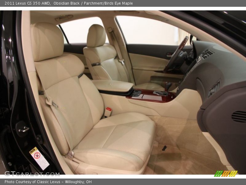 Obsidian Black / Parchment/Birds Eye Maple 2011 Lexus GS 350 AWD